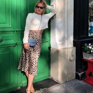 Rachel Zoe Leopard Skirt
